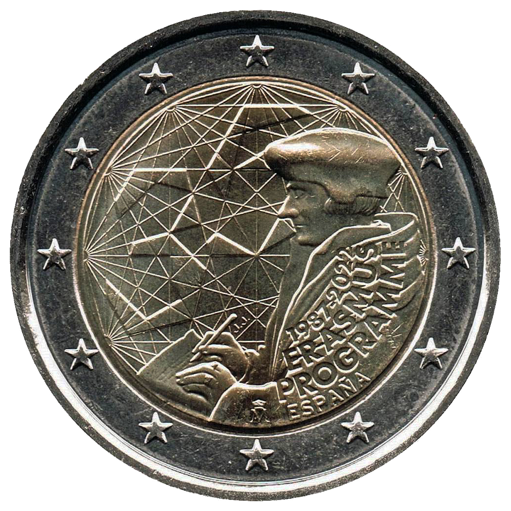 2 euros conmemorativa 35º Aniversario del Programa Erasmus Año 2022